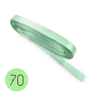 Ruban en satin pour dragées, paquets cadeaux et décorations 10m Verde acqua 70