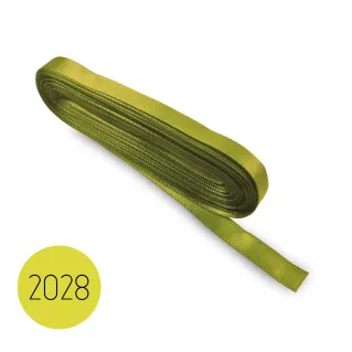Cinta de raso para bomboneras, paquetes de regalo y decoraciones 10mt Verde 2028