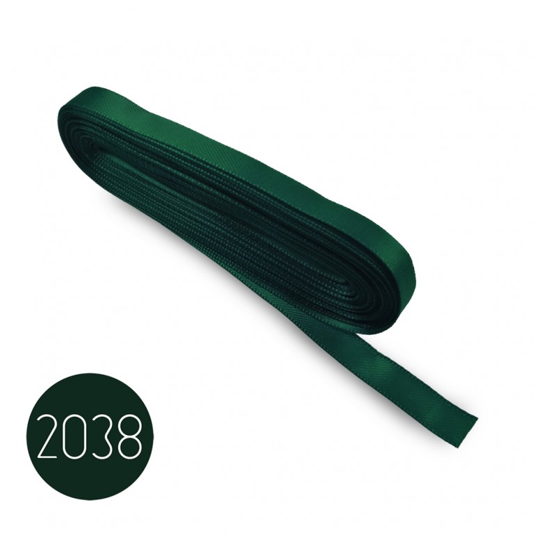 Satin ribbon 8mm. Green 2038. 10M