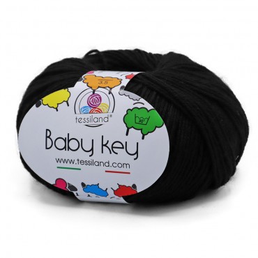 BabyKey misto lana gomitolo 50g Nero