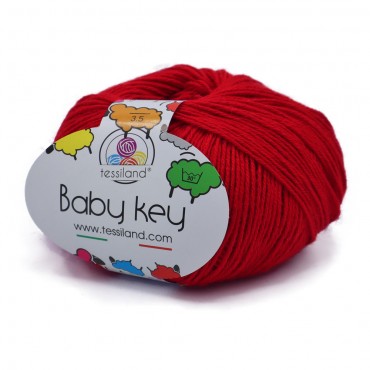 BabyKey misto lana gomitolo 50g Rosso