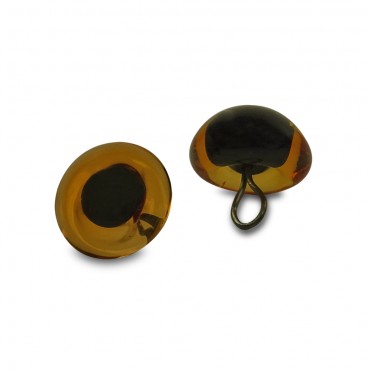 Glass eyes - Amigurumi 12 mm. Amber 2pcs