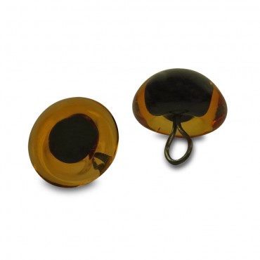 Glass eyes - Amigurumi 14 mm. Amber 2pcs