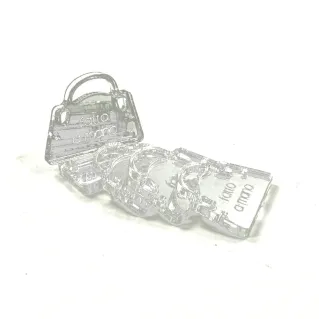 Handmade Tags MADE BY HAND Bag Shape 5pcs Trasparente