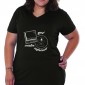 T-shirt Creative Nero. Taglia M Curvy
