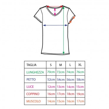 T-shirt Creative Nero TG L Curvy