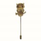 Metal Owl Brooch for Cardigans | Tessiland