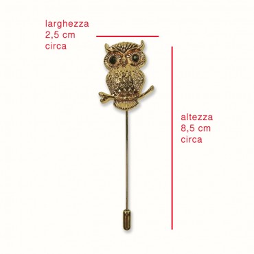 Broche-001 búho 1pz