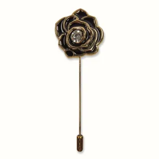 Flower Brooch with Rhinestones for Cardigans | Tessiland
