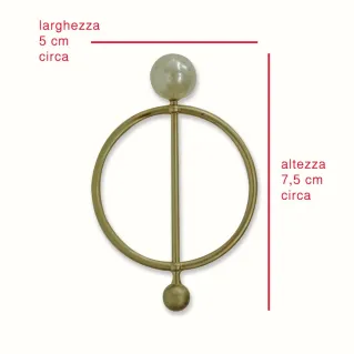 Broche Círculo Pearl para Cardigans | Tessiland