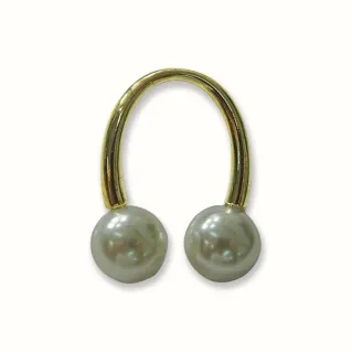 Broche en U de Perla para Cárdigans y Prendas | Tessiland