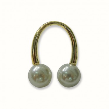 Spilla virgola pearl 1pz