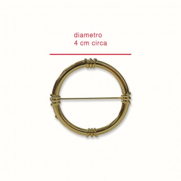 Brooch-011 circle 1pc