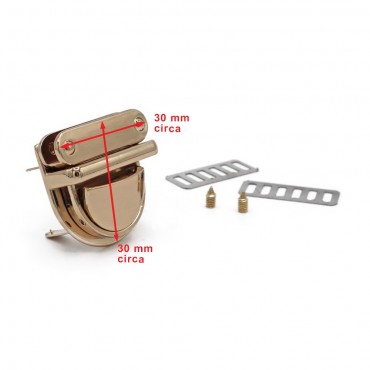 Blenda Gold Button Closure