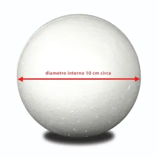 Boule en polystyrène haute densité pour créations fait main Blanc