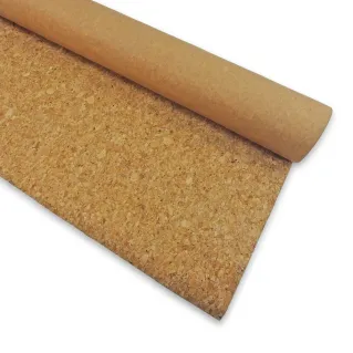 Natural Cork Fabric Lined for Bags and Accessories Argento