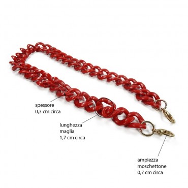 Bag handle - Resin - Ely Red