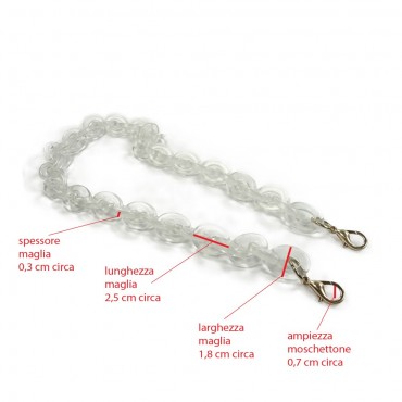 Asa de resina Chester Transparente