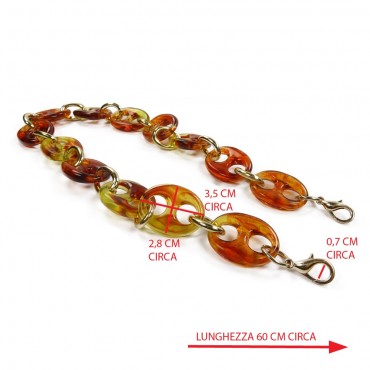 Bag handle - Resin - Lincoln Amber