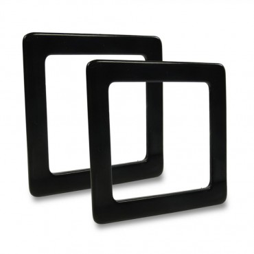 Manici Idenor in resina effetto marmorizzato per borse Nero