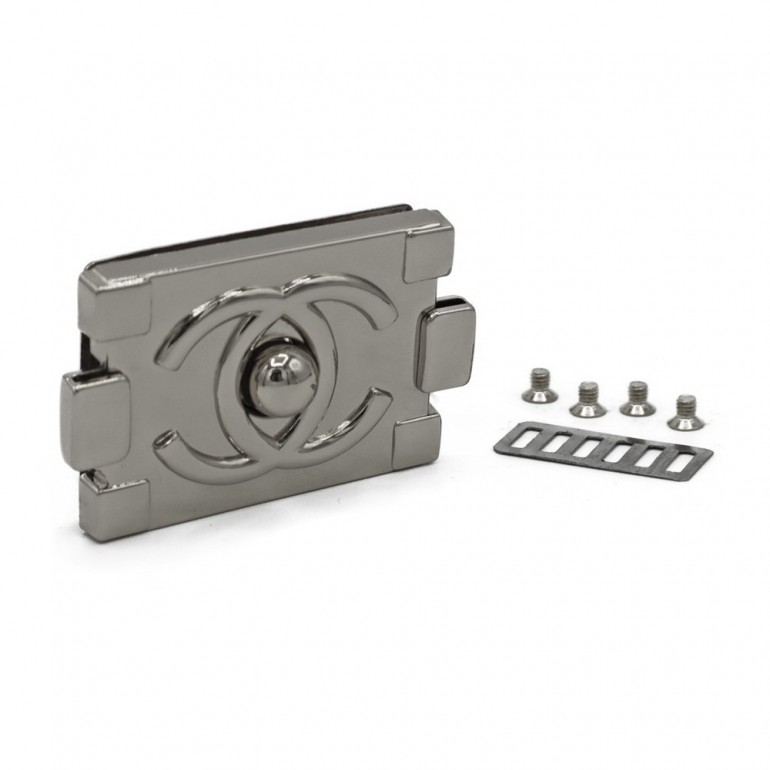 Fermoir à bouton Melan Argent