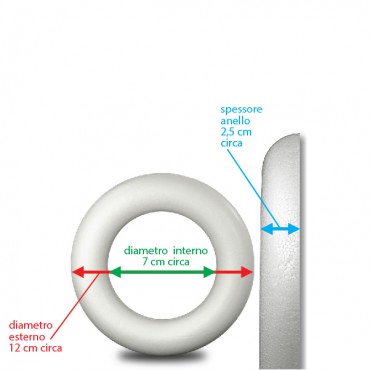 Sp111-Anello Piatto 12cm-1pz