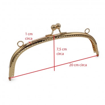Clic clac pochette 20x10 Oro - MA162