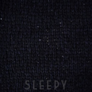 Sleepy Blu Navy lana e alpaca con micro paillettes gr 50 | Tessiland