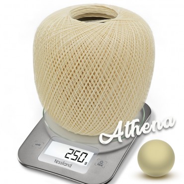 Athena filo di Scozia n25 gomitolo 250g Panna