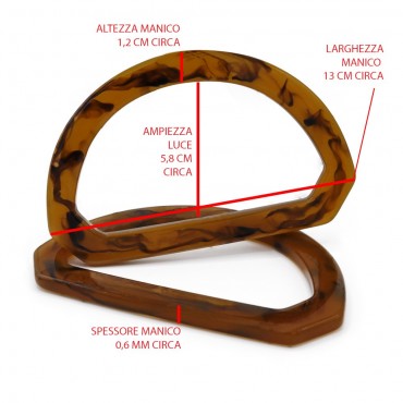 Manici Resina Atlanta Ambra