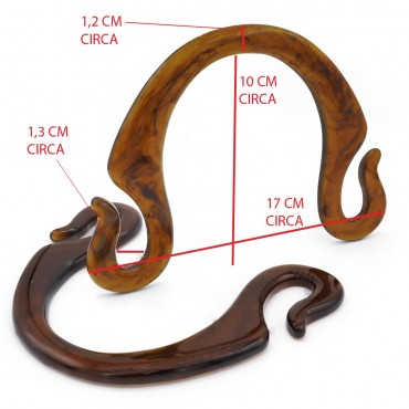 Manici Resina Small Pipoca Ambra