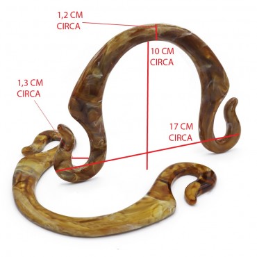 Manici Resina Small Pipoca Beige