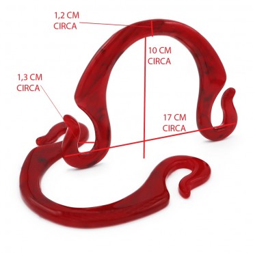 Manici Resina Small Pipoca Rosso