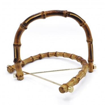 Manici Bamboo ad arco carbonizzati con asta in metallo