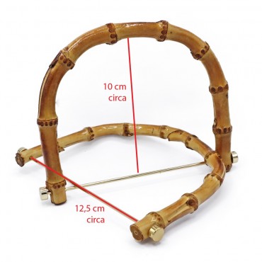 Arched Bamboo handles with metal rod