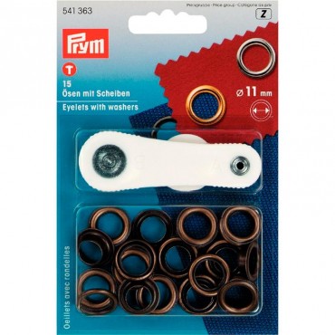 Occhielli con rondelle Vele Bronzo mm11 - P-541363