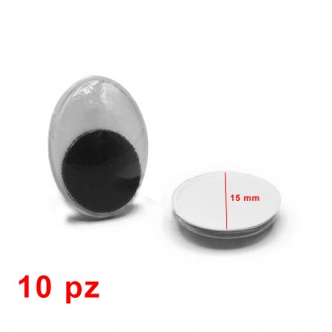 Occhi mobili non adesivi per amigurumi e peluche 