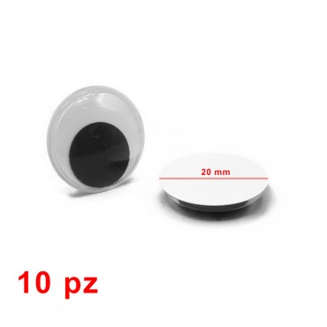 Occhi mobili ovali per amigurumi e peluche