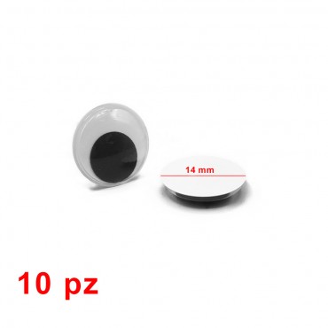 Occhi mobili non adesivi per amigurumi e peluche 