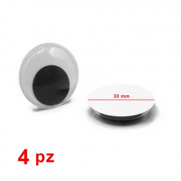 Occhi mobili non adesivi per amigurumi e peluche 