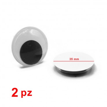 Occhi mobili ovali per amigurumi e peluche 