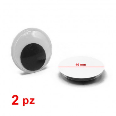 Occhi mobili non adesivi per amigurumi e peluche 