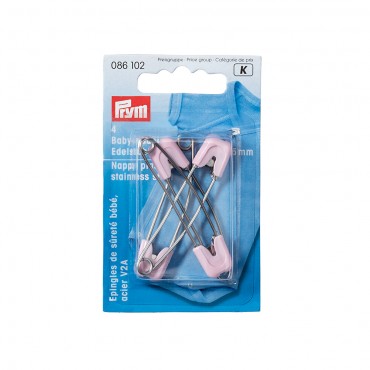 Spille neonato rosa 55mm conf. pz 4 086102