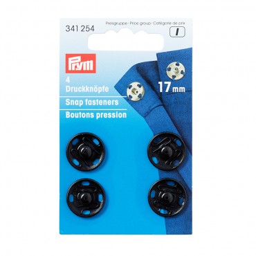 Bottoni Automatici a Pressione Prym Clips Nero
