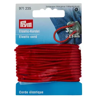 Cordon élastique doux pour bijoux et couture créative 3m Rouge