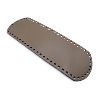 Oval Eco-Leather Bag Bottom 36X12 Made in Italy Tortora
