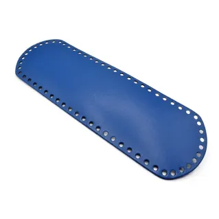 Oval Eco-Leather Bag Bottom 36X12 Made in Italy Bluette