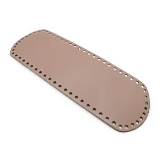 Fond de sac oval en simili cuir made in Italy Cipria