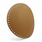 Fondo rotondo cm 23 per borse a uncinetto in ecopelle Beige | Tessiland