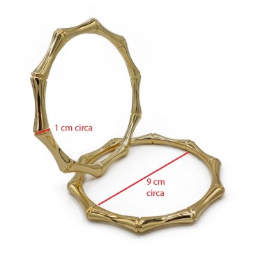 Metal Handle Bracelet Deca Gold